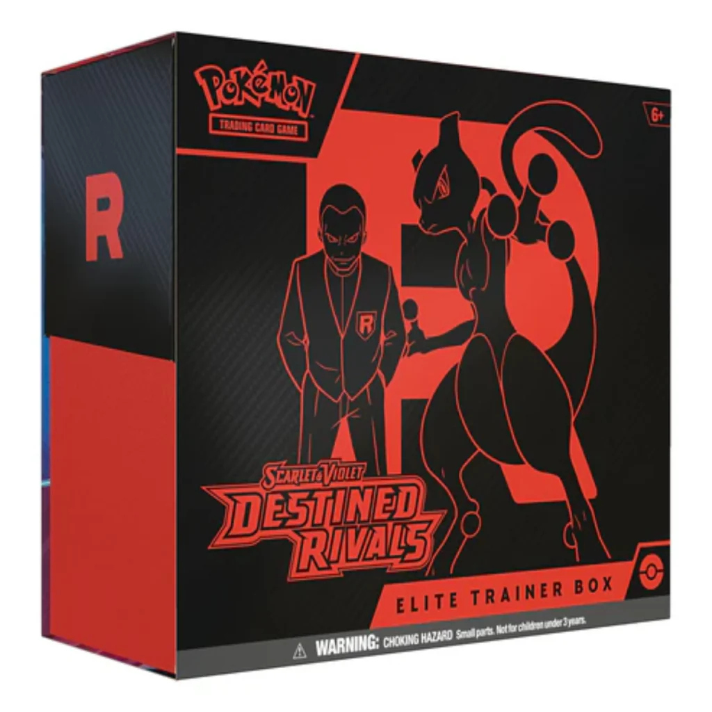 pokemon tcg: scarlet & violet destined rivals elite trainer booster pack 9 packs, accessories, promo (english version)